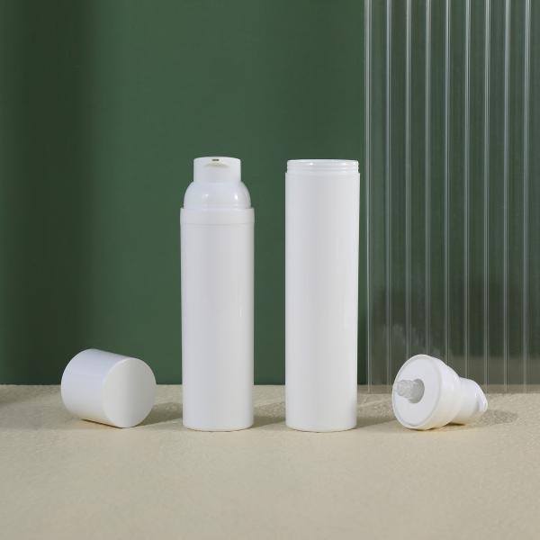 Customized Colors Skincare Airless Lotion Pump Bottle 1oz 2oz 3oz 4oz 5oz 8oz Matte White Airless Frosted for Serum Cream