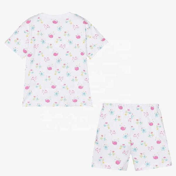 Summer Baby Custom Printed Organic Cotton Toddler Baby Clothing Sets Baby Boys Girls Clothing Sets