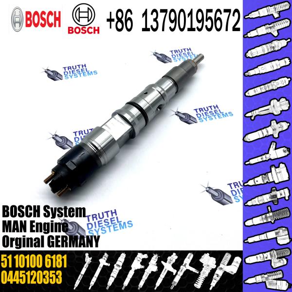 Injeção comuns diesel do trilho 445 120 353 0445120353 do injetor de combustível 0 51101006181 0986435593