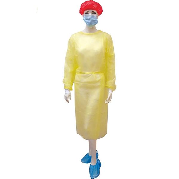 Knitted Cuff Non Sterile Disposable Surgical Gown With Ties