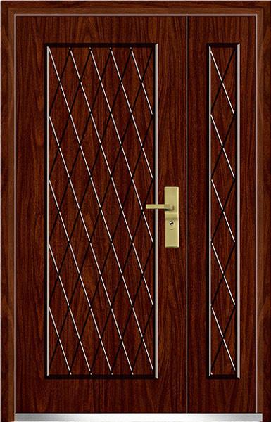 steel wood security armored door