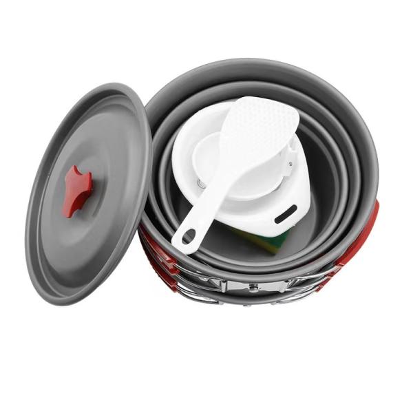 Aluminium Alloy Outdoor Camping Pot Set With Two Pieces THNH-04