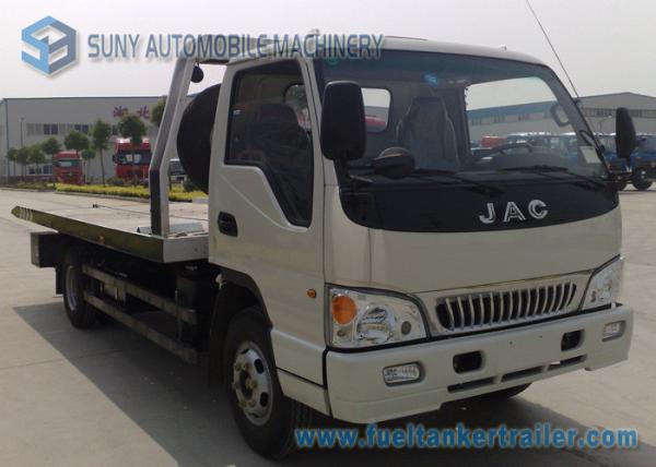 JAC 3 Ton / 5 Ton 4 X 2 Flatbed Wrecker Truck With Single Row Cap