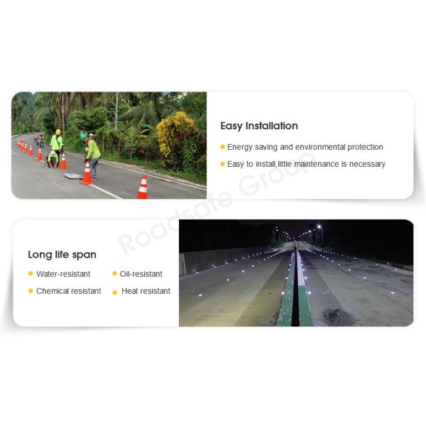 Aluminum Round Flashing LED Embedded Cat Eye Wireless Underground Driveway Marking Light Solar Road Stud