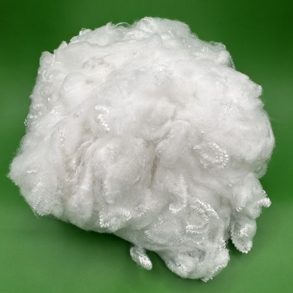 Recycled White Polyester Staple Fiber 1.5D 51mm High Tenacity Good Evenness Ideal for Spinning Textile Yarn Raw Material