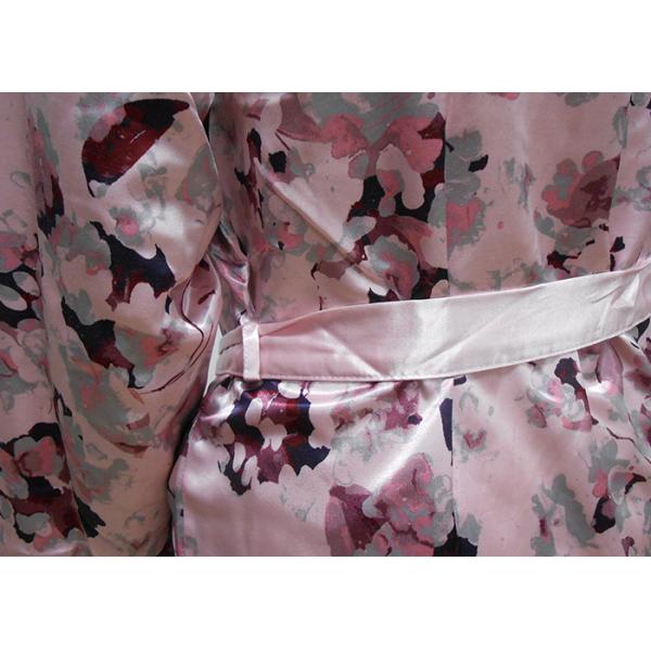 Fully Open Front Ladies Night Dresses Sleepwear Satin Women'S Hooded Bathrobe