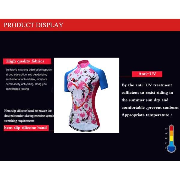 Аксессуары велосипеда одежды на открытом воздухе женщин задействуя задействуя охлаждают сухой велосипед Джерси одевают