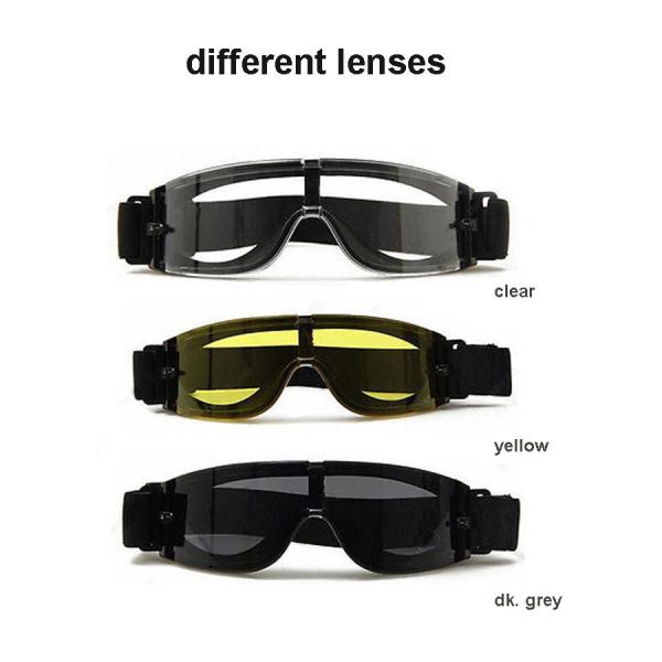 Bulletproof Military Safety Glasses Anti Fog Colorful Easy Cleaning Fashion Design