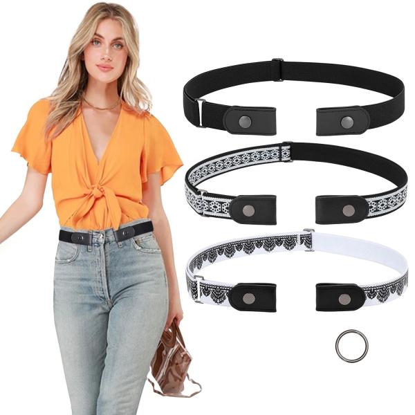 Резинка женщин простирания подпоясывает 46cm никакая пряжка пояса o пряжки