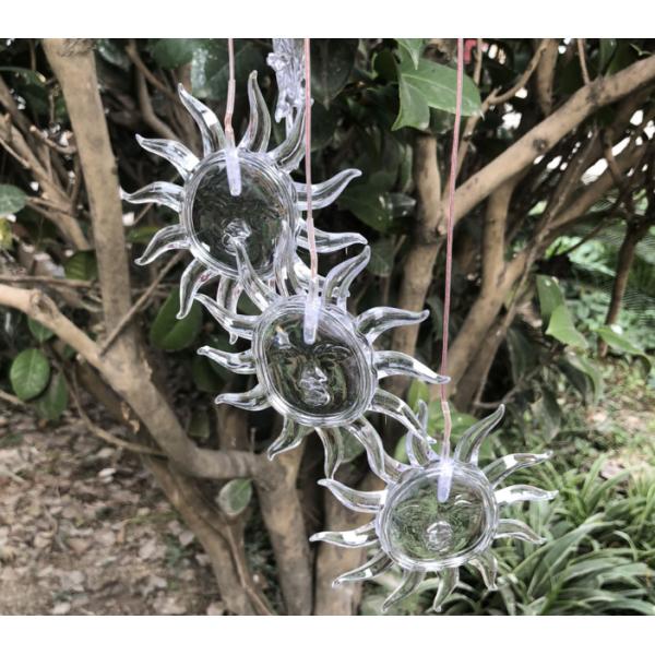Solar Powered Wind Chime Light LED Color Changing Outdoor Lamp for Garden ABS Material