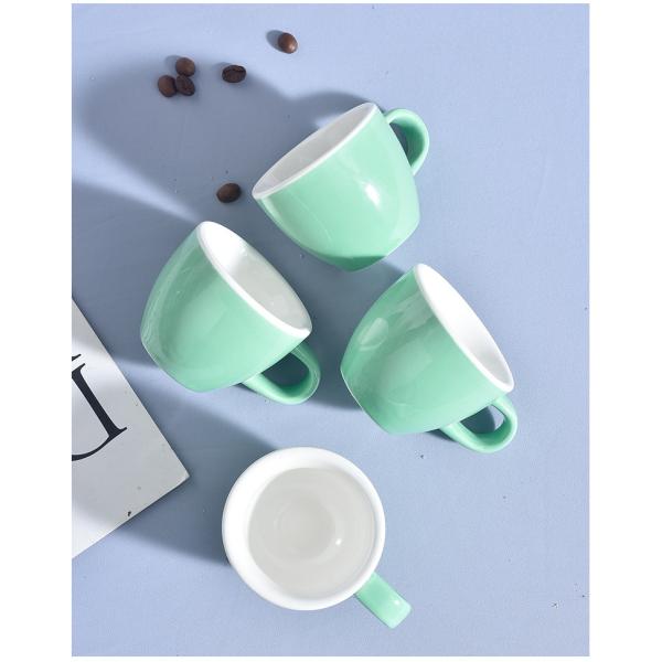 OEM Blue Green Grey Coffee Porcelain White Mugs Gifts