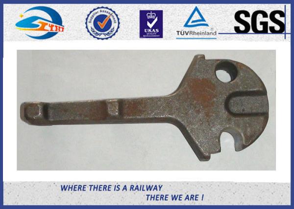 Peça encaixada do trilho do ferro fundido ombro de superfície liso para o sistema Railway da asseguração