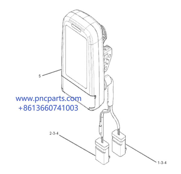 Монитор E320D C6.4 386-3457 для экскаватора E312D E320D2 E349D CAT