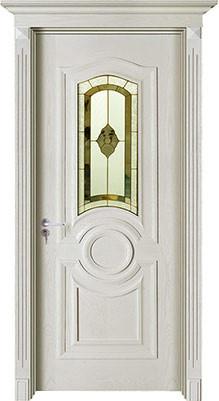 Solid Wood Door with Glass