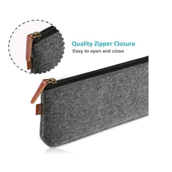 Funky Big Zipper Pencil Bag Case Childrens Premium Cloth Pencil Pouch