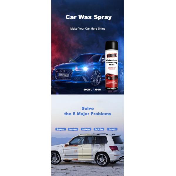 Aeropak Waterless Cleaning Wax Car Exterior Cleaner For Automotive Care