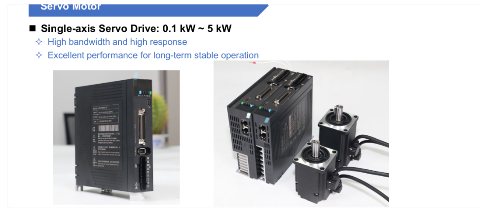 AC Servo Motor 220VAC 0.2kW-3.8kW 3000RPM 17-Bit Absolute Encoder IP65 High Precision Servo Motor