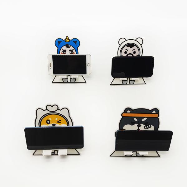 Leiser 3mm PP corrugou a impressão dos desenhos animados do suporte HD do telefone do cartão da folha