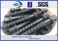 Customized 35# 45# Railroad Screw Spike For Railway Fastening System Construction