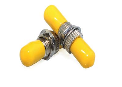 ST Simplex Singlemode Fiber Optic Adapters Metal Type With Ceramic Sleeve