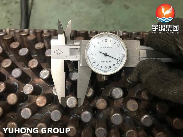 P11 Alloy Steel Stainless Steel Finned Studded Tube Pipe For Fired Heater Oil Refinary