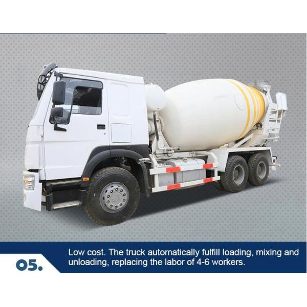 Hydraulic Pump Used Concrete Mixer Truck , 8cbm 10cbm Used Cement Mixer Truck