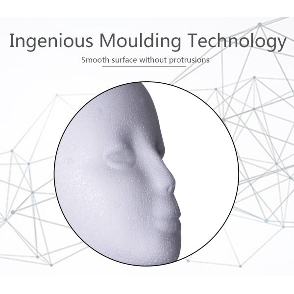 High Hardness Large Size Male Female Styrofoam Head With Makeup