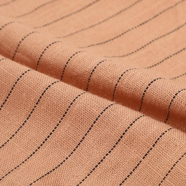 Linen Slub Yarn Dyed Fashion Fabric High Quality Skirt and Shirt Cloth  Woven Custom Fabric for Clothing
