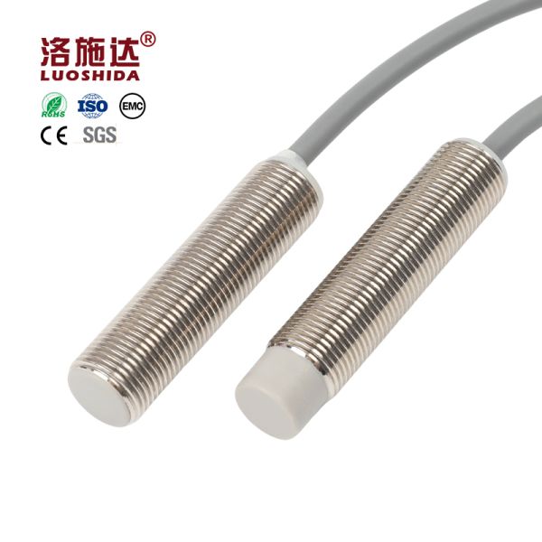 M12 Inductive Proximity Sensor Standard Cylindrical Type Flush/Non-Flush 2-10mm Detection NPN/PNP NO/NC 10-30V