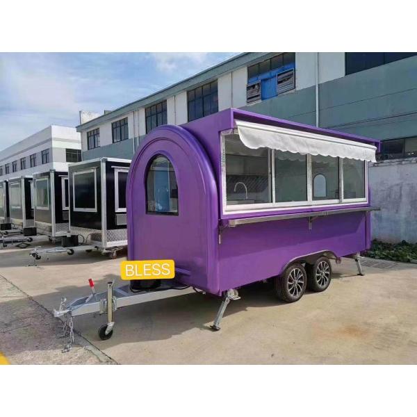 110V/220V/380V Voltage Stainless Steel Small Food Trailer for Fast Food Van at Direct