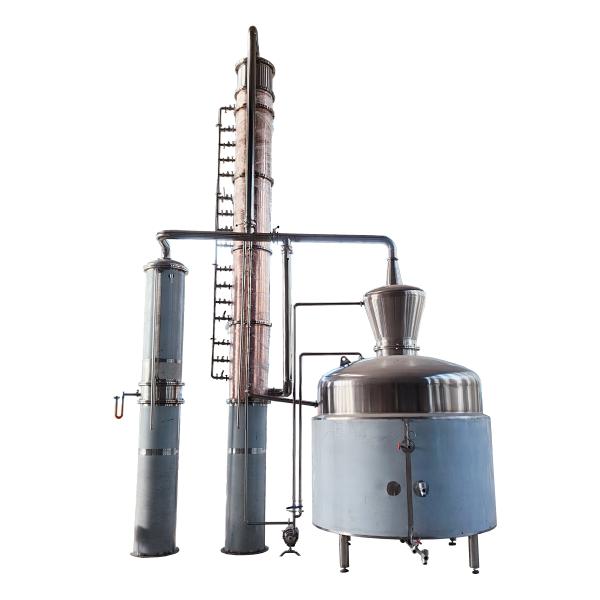 GHO 3000 KG Stainless and Copper 2000L Vodka or Whiskey Distillation Equipment with 1