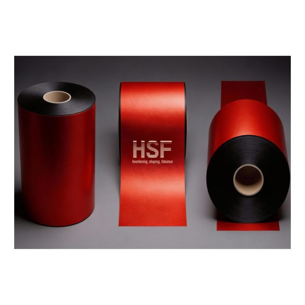 100μm Base Film 25μm Emboss Depth Red-Black Dual-Color CPP Film for Premium Stationery & Industrial Packaging