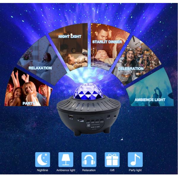 5V LED Projector Night Light , CE 600g Galaxy Star Light Projector