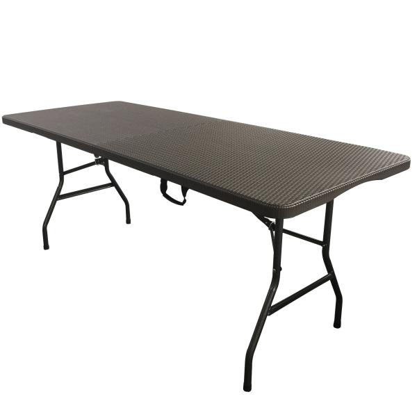 Contemporary Design 2023 Outdoor Portable Folding Plastic Camping Table with Stripes