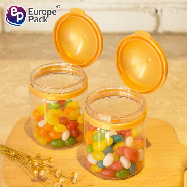 Best seller high quality medium durable plastic jars wholesale with handle