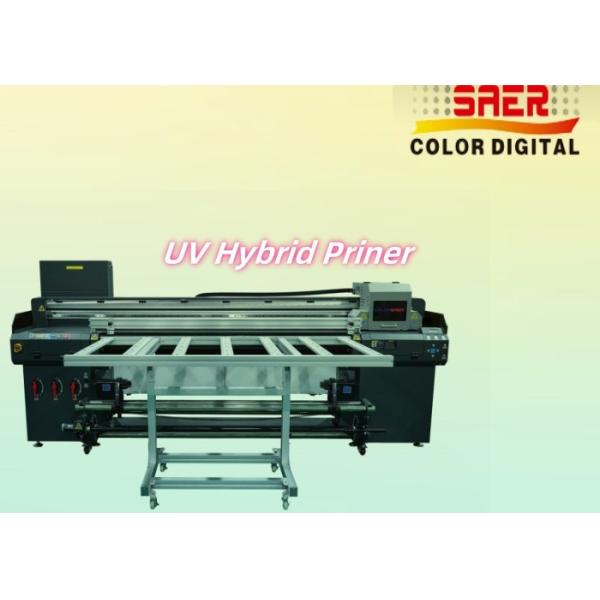Automatic UV Hybrid Flatbed Printer Flatbed And Roll To Roll