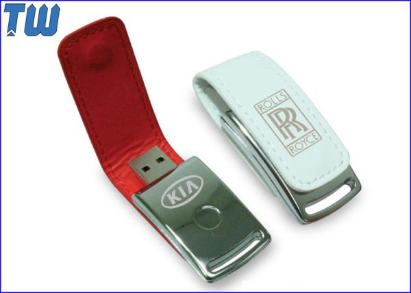Leather Bag Protection Pen Drive Solid Body with Small Magnet inside