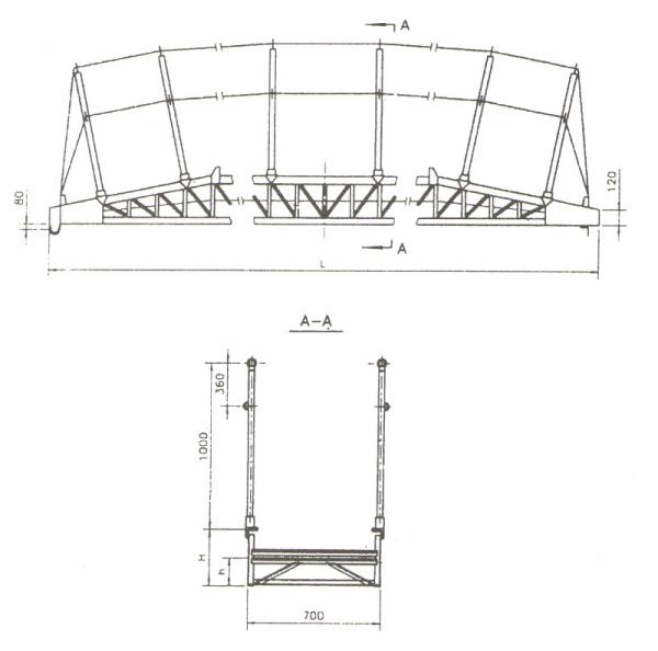 Bend Type Marine Boat Ladders 600mm Inside Width With Anti - Slip Strip