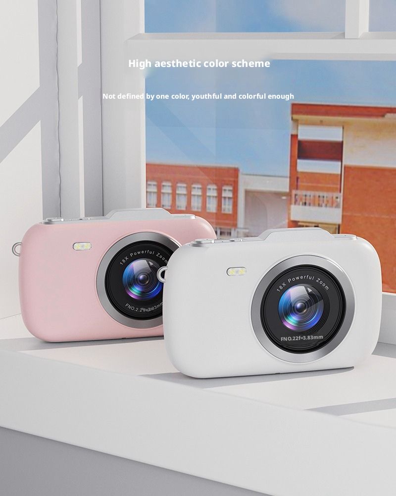 4K 64MP Optical Zoom Digital Camera 16x Electronic Image Stabilization HD Screen Auto Focus Smile Capture Compact Portable