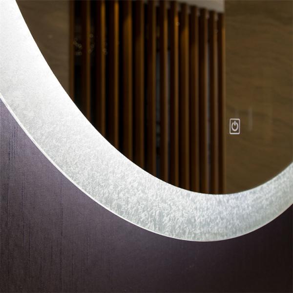 Écran tactile mur suspendu grand miroir de douche lumineux réglable LED salle de bain