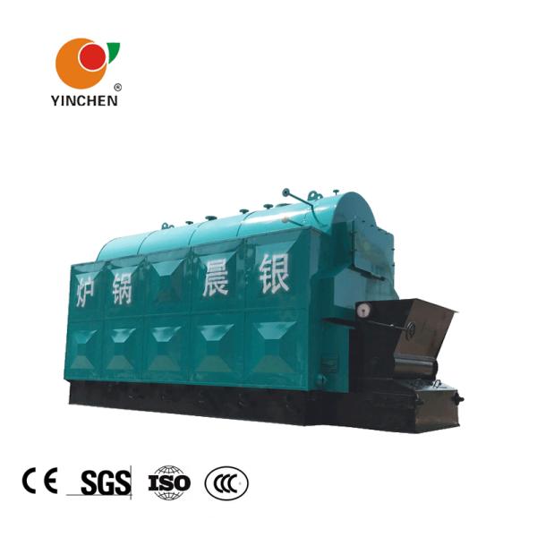 DZH Hand Fired 1 Ton Rice Husk Steam Boiler 80.33%-83.03% Thermal Efficiency