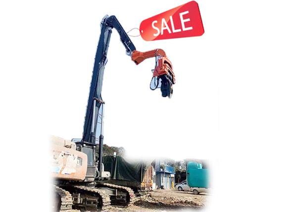 24m Excavator Pile Driving Arm , Long Reach Boom For 65ton Excavator