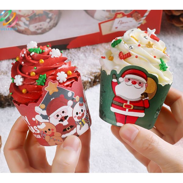 Small Muffin Paper Liners Cake Pans Tray High Temperature Resistant