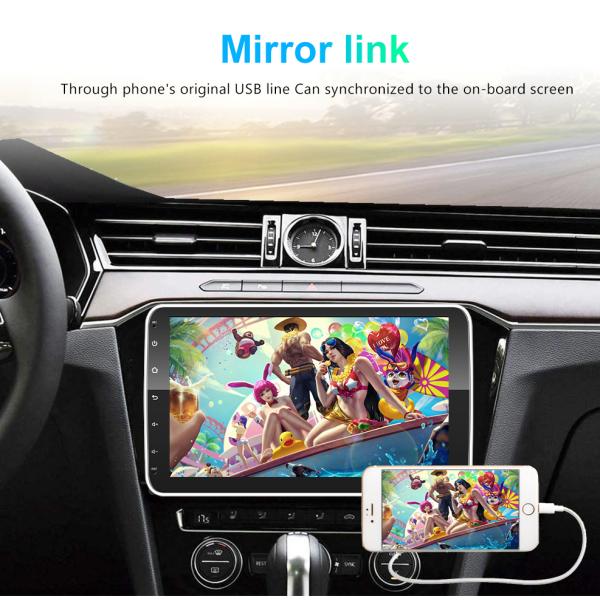 10 дюймовый вращающийся экран 1 Дини Android автомобильный мультимедийный проигрыватель с управлением рулем