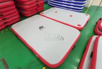 Teak/branco/cores personalizadas plataforma de natação inflável plataforma flutuante para desporto aquático de lazer