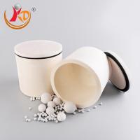 1000 ml de pot en céramique d'alumine blanche pour moulins à billes planétaires industriels