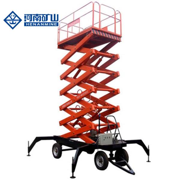Воздушная работа Scissor емкость 500KG черни платформы 6M 8M подъема