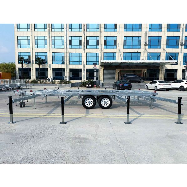 Remorques de Tiny House Squelette Robustes Galvanisées à Chaud Argent