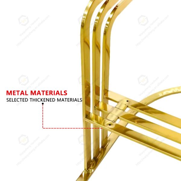 Golden Sofa Base Chair Furniture Accessories Stainless Steel Chair Legs and Stools Hardware Accessories