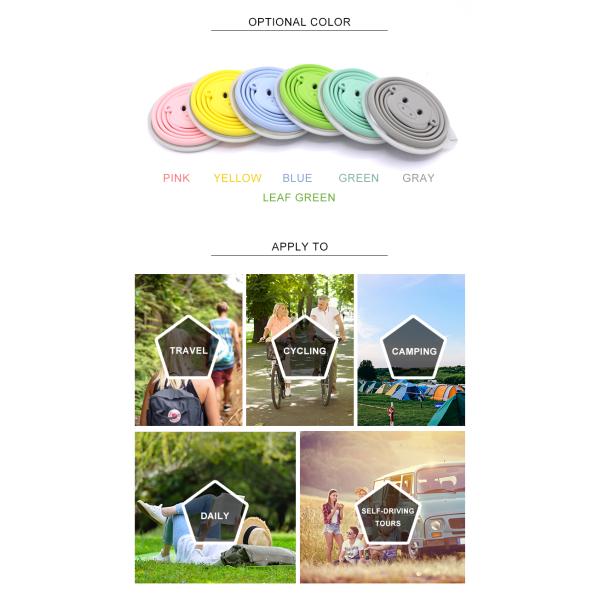 LFGB Standard 81g 270ML Collapsible Silicone Coffee Cup